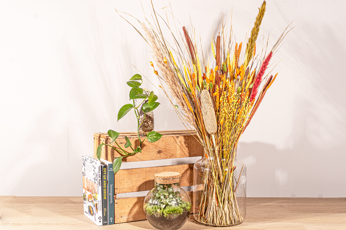 Trockenblumen im Briefkasten – 70 cm